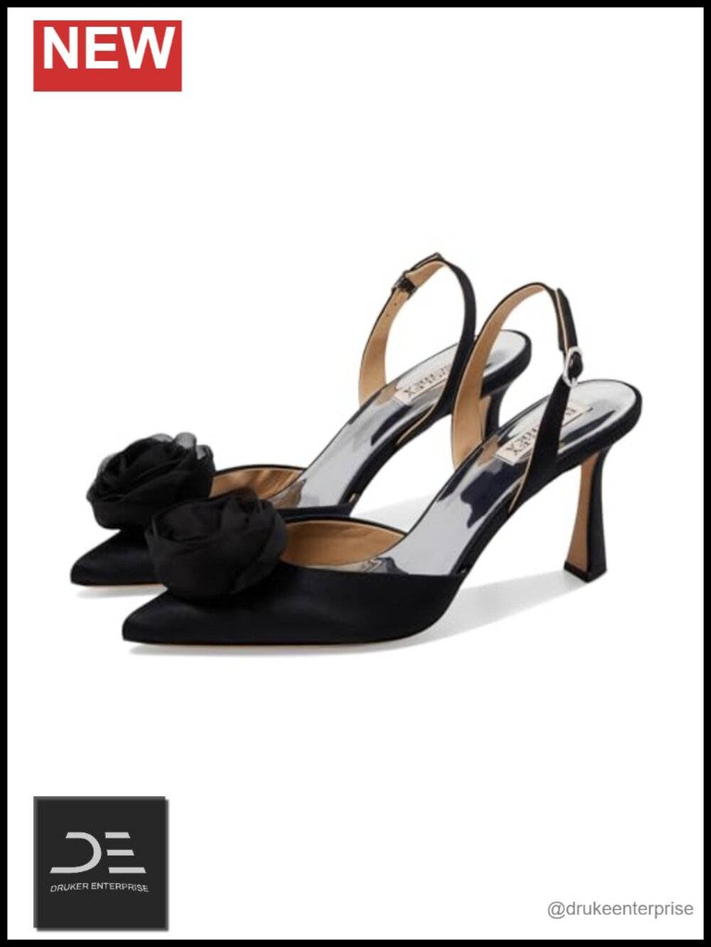 Leather Stiletto Heel Slingback Pumps